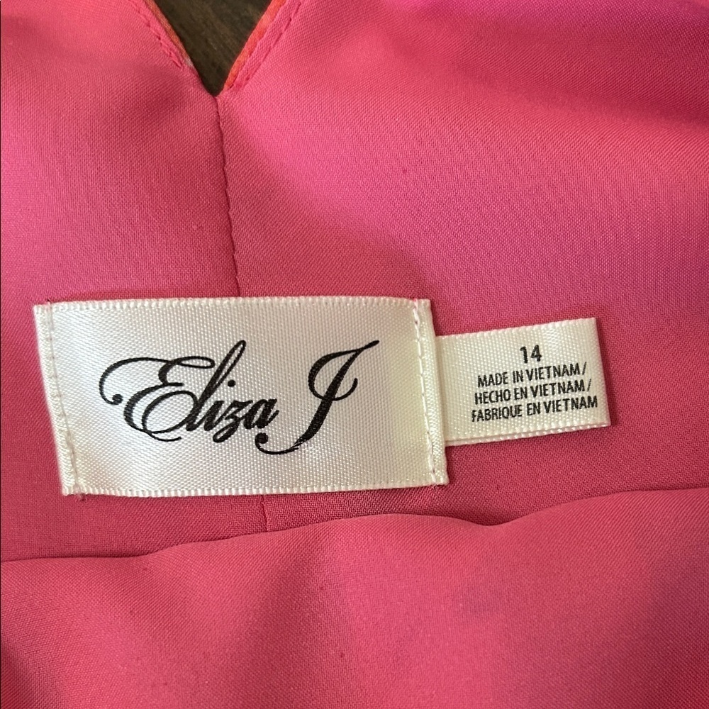 Eliza J Vibrant Pink and Purple Maxi Dress - Picture 12 of 16